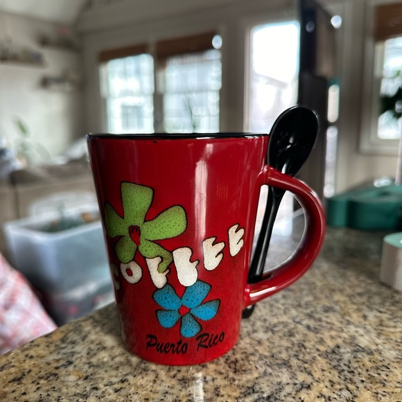 Puerto Rico Coffee Mug with Spoon - Picture 3 of 6